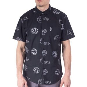 Visive NEW Mens Button Down Donut Print Shirt 3XL